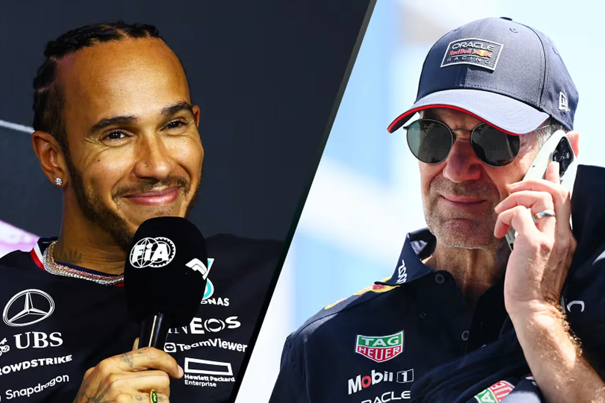 Hamilton admite deseo de trabajar con Adrian Newey en Ferrari en 2025