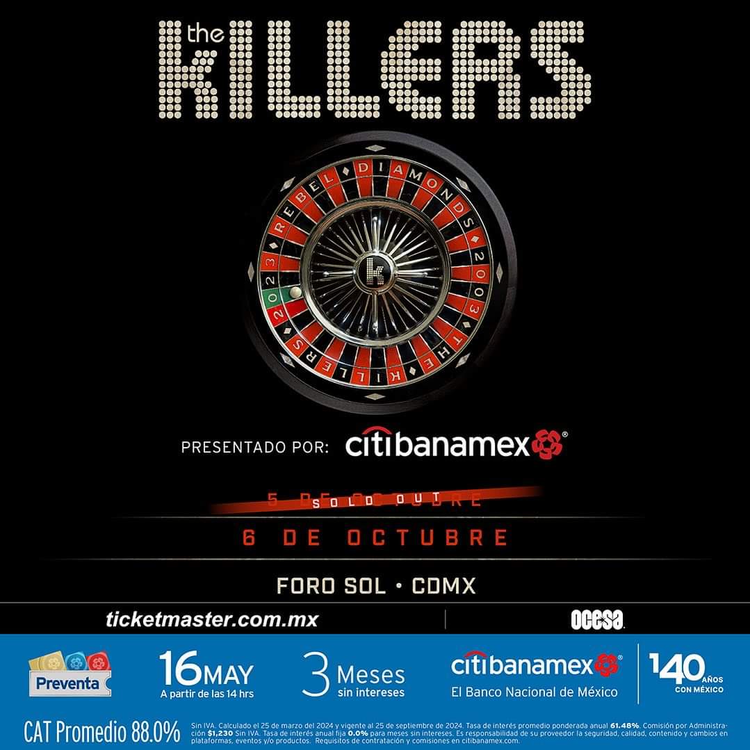 The Killers anuncia su segunda fecha en México